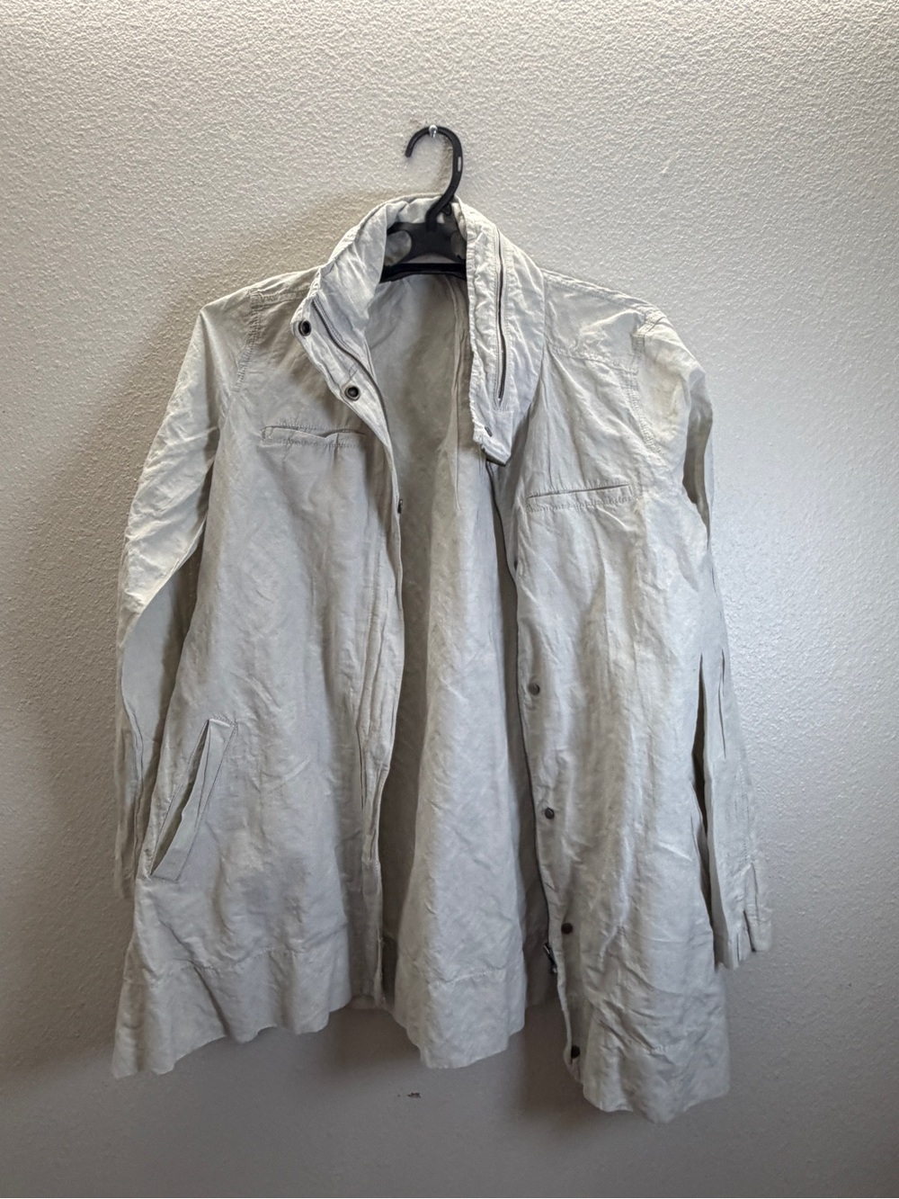 Eileen Fisher Light Stone Utility Coat
